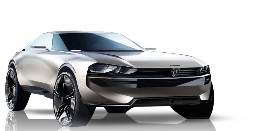 Эскиз Peugeot e-Legend Concept 2018 года  (фото 74 из 85)
